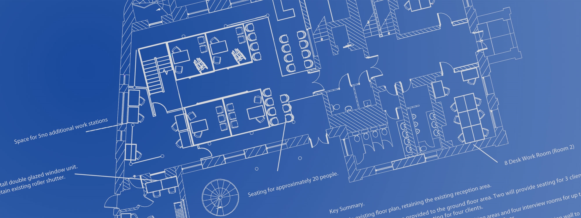 No square pegs in round holes. Space Planning for your needs.